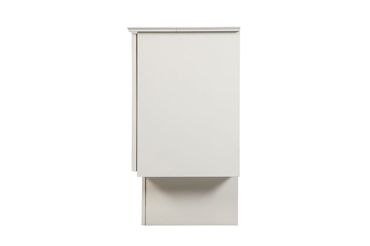 Cottage White Murphy Bed side view