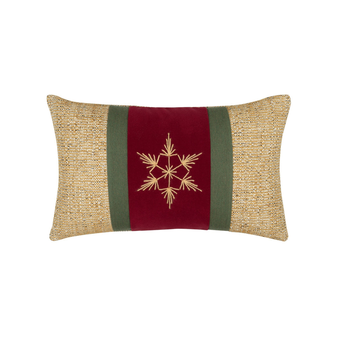 Elaine Smith Tradition Gold 12x20 lumbar outdoor pillow, gold