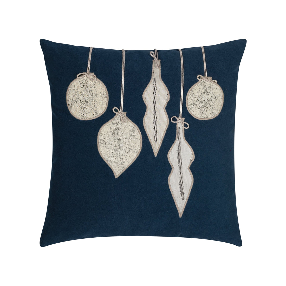Elaine Smith Ornaments Midnight 20x20 outdoor pillow, navy