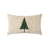 Elaine Smith Douglas Fir 12x20 lumbar outdoor pillow, green and beige