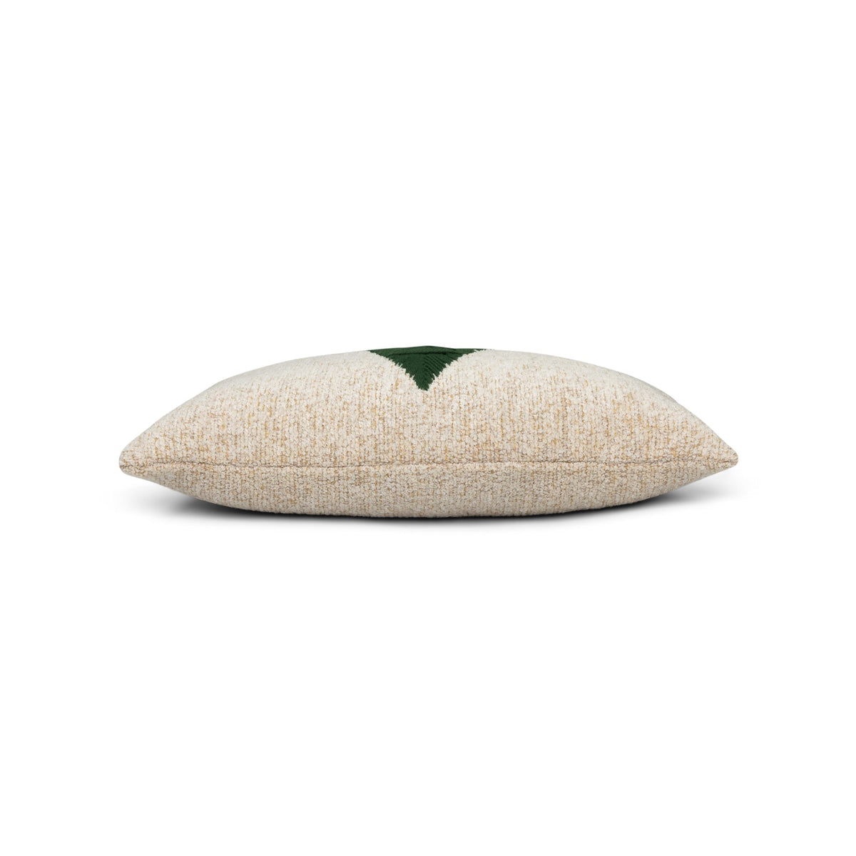Elaine Smith Douglas Fir 12x20 lumbar outdoor pillow, green and beige - view 5