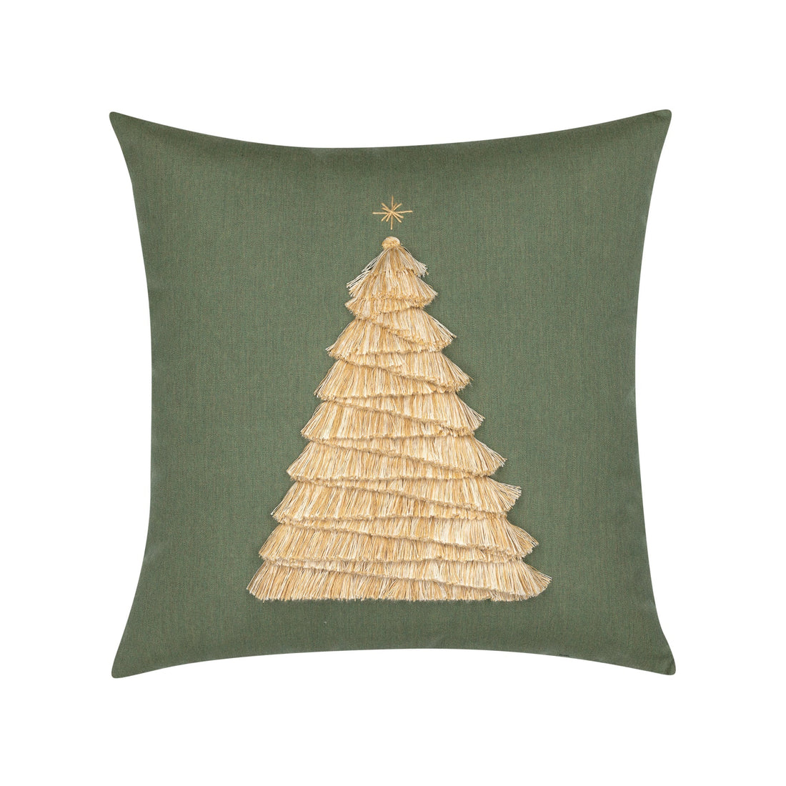 Elaine Smith Fraser Fir Fern outdoor pillow, green - view 2