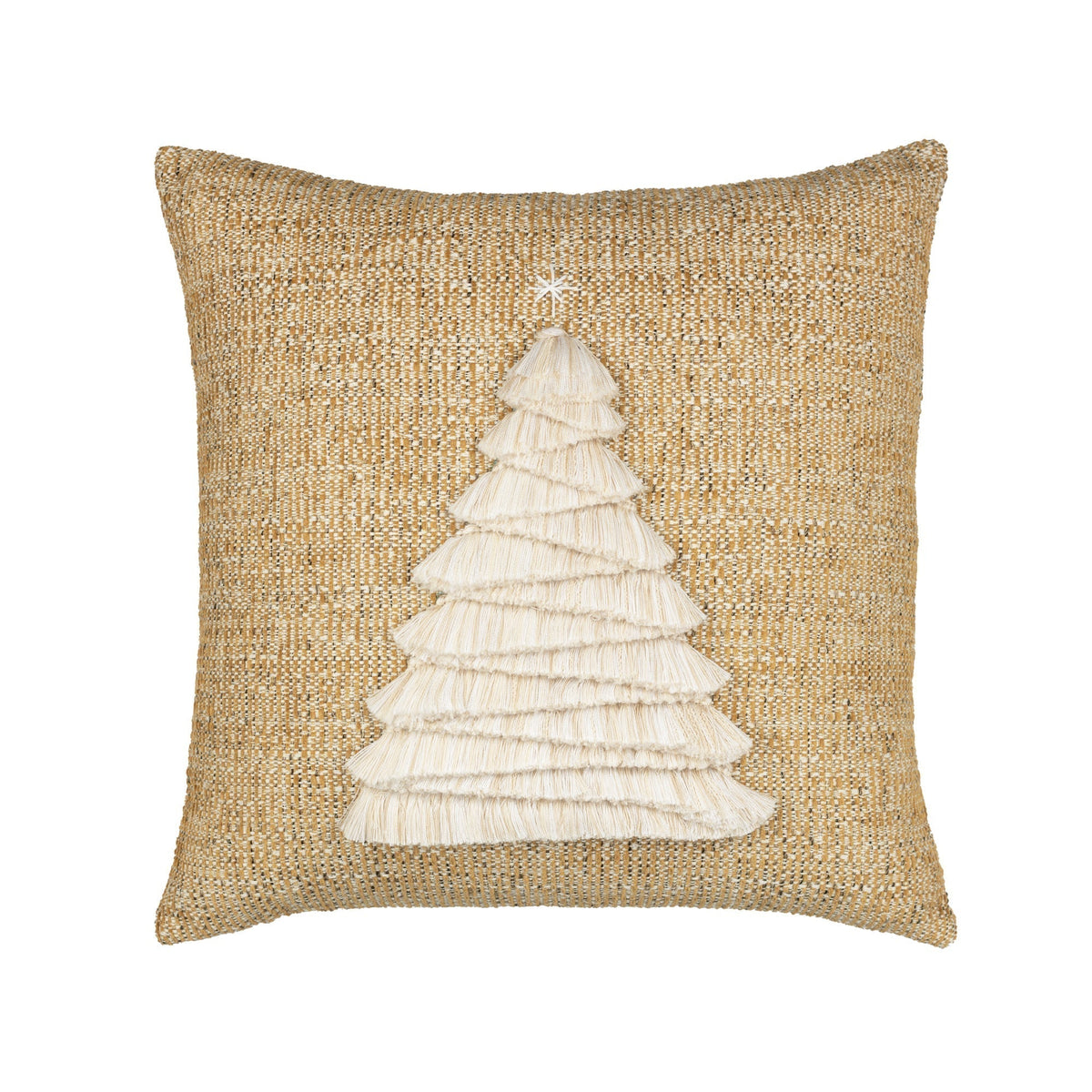 Elaine Smith Fraser Fir Golden Outdoor Pillow