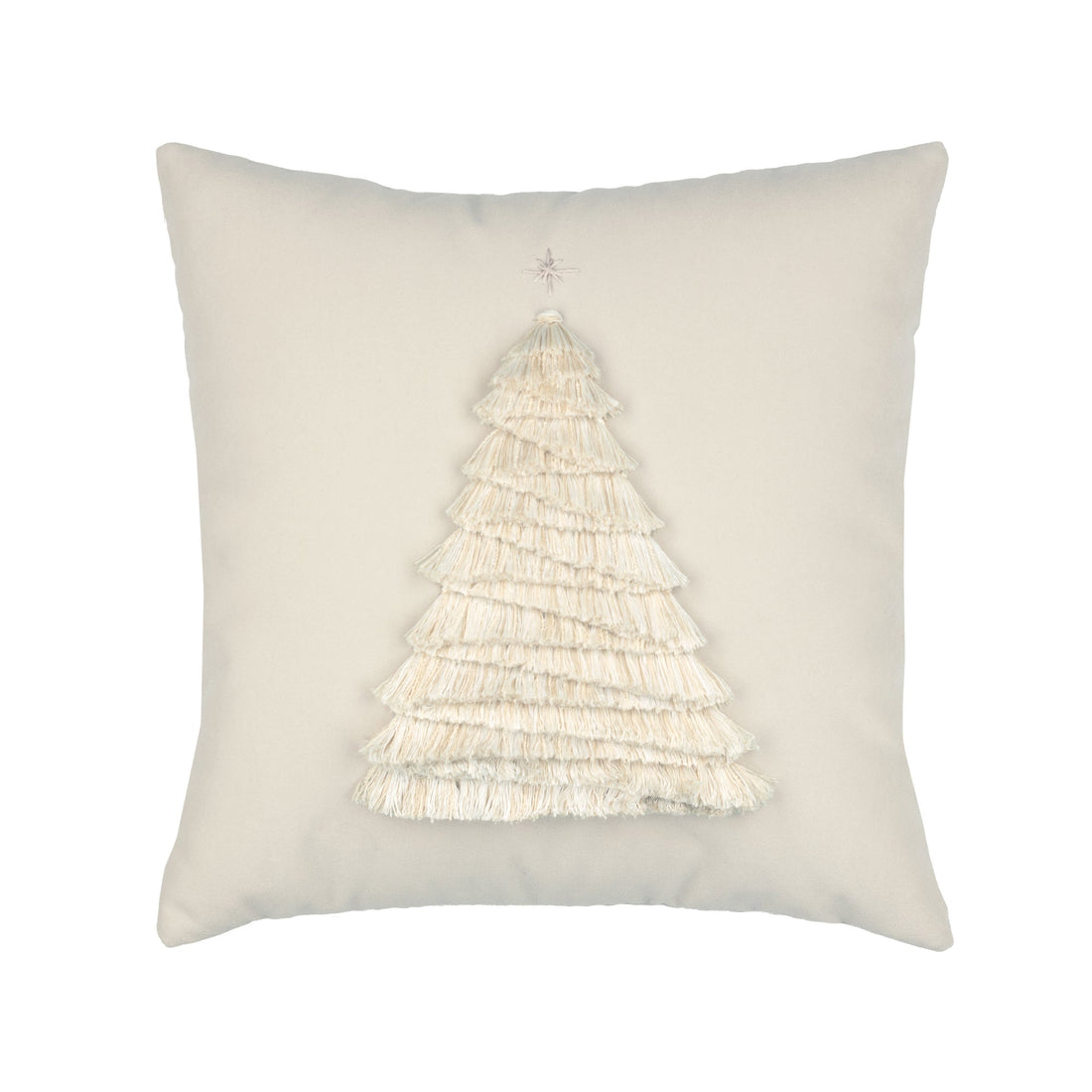 Elaine Smith Fraser Fir Ivory outdoor pillow, ivory and white - view 2