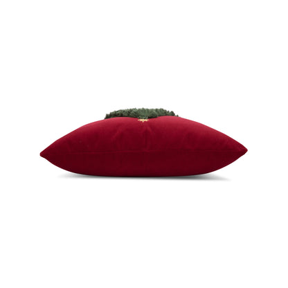 Elaine Smith Fraser Fir Ruby outdoor pillow, red - view 9