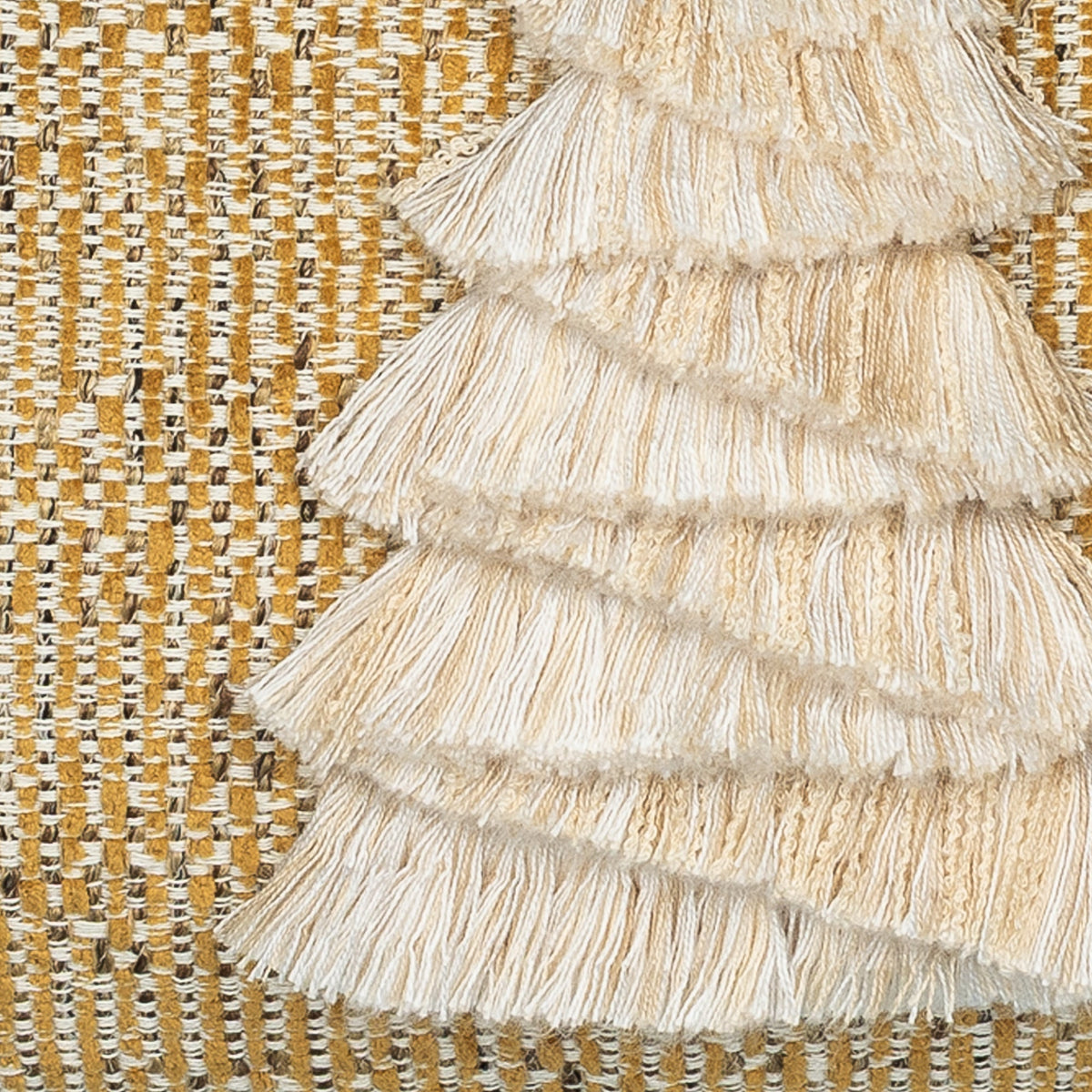 Elaine Smith Fraser Fir Golden Outdoor Pillow
