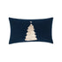 Elaine Smith Fraser Fir Midnight outdoor pillow, navy