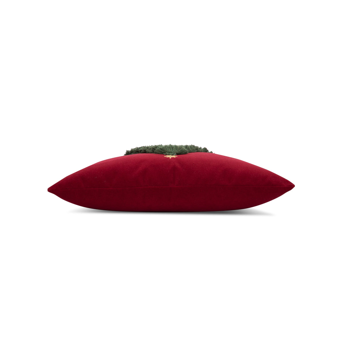 Elaine Smith Fraser Fir Ruby outdoor pillow, red - view 5