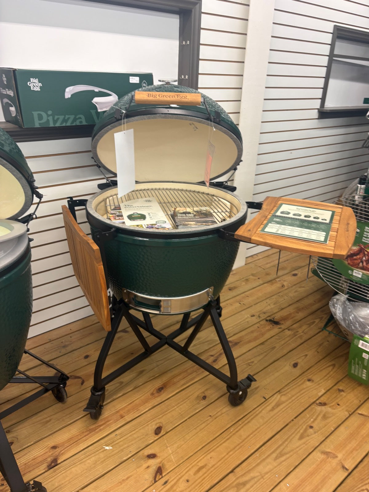XL Big Green Egg floor model in the Winston Salem store