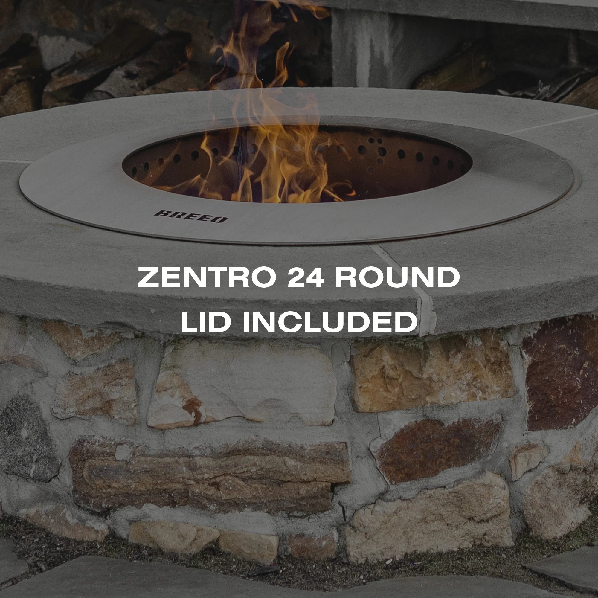 Breeo Zentro Smokeless Fire Pit with Lid