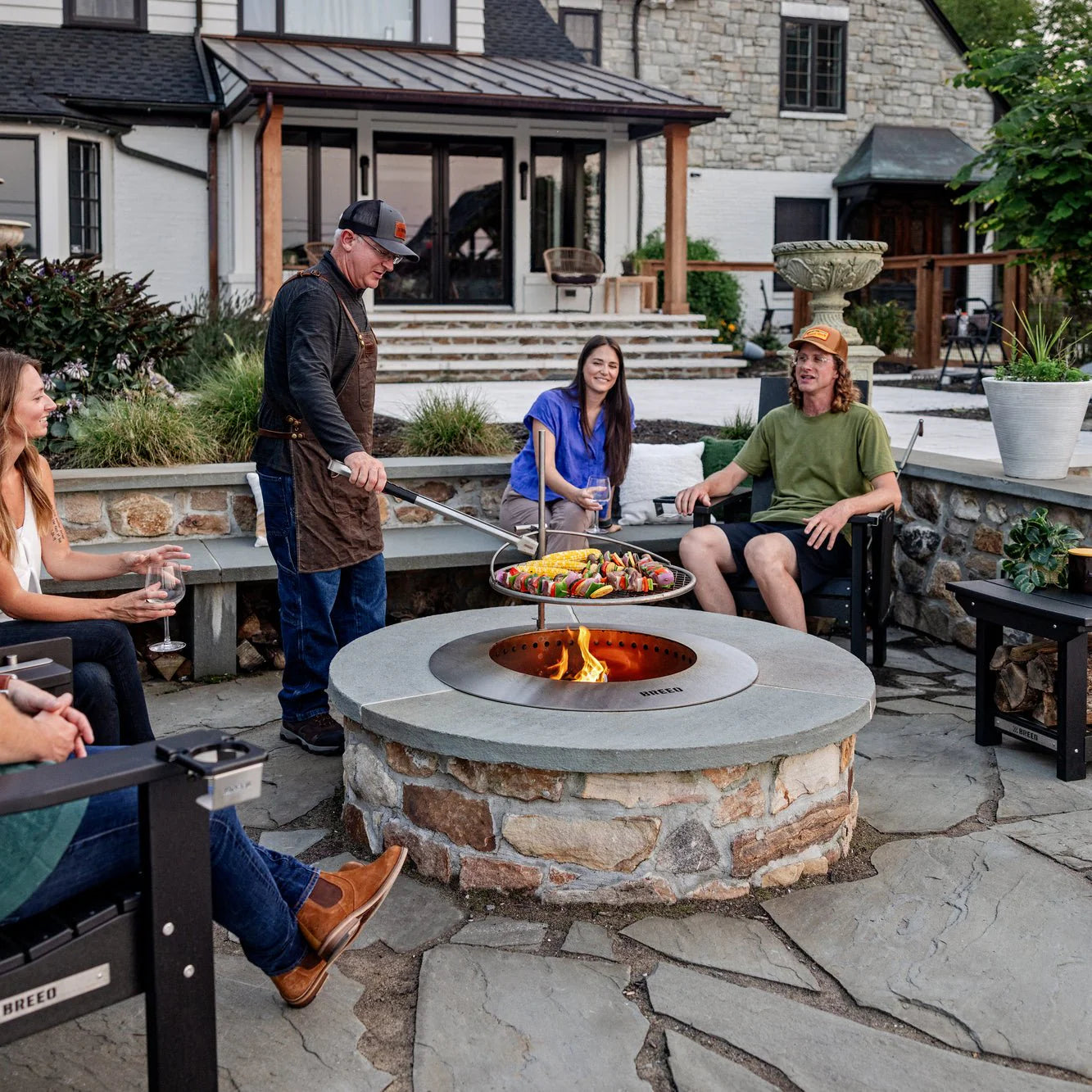 Breeo Zentro Smokeless Fire Pit with Lid