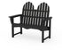 POLYWOOD Classic Adirondack 48" Bench in Black