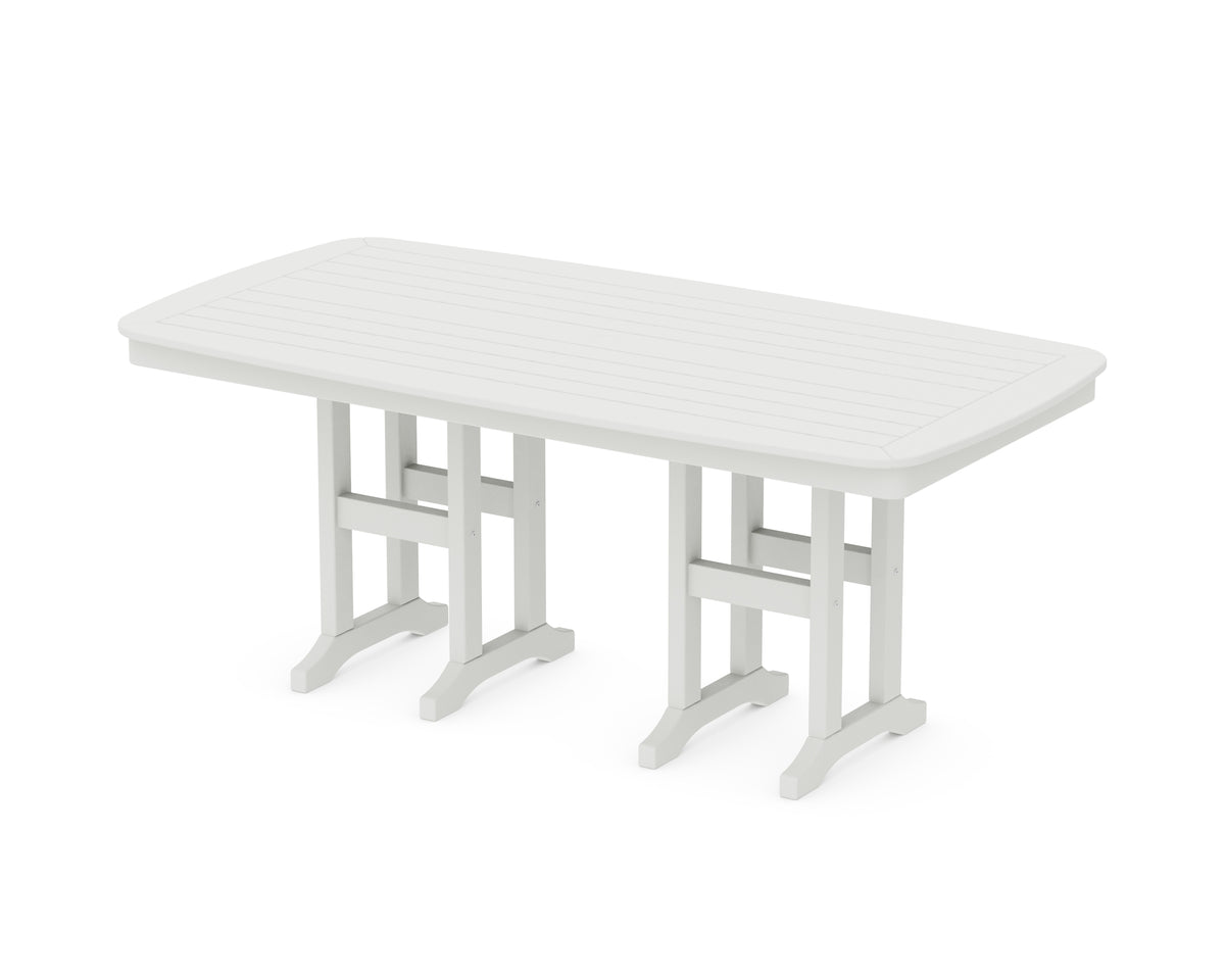 POLYWOOD Nautical 37" x 72" Dining Table in Vintage White