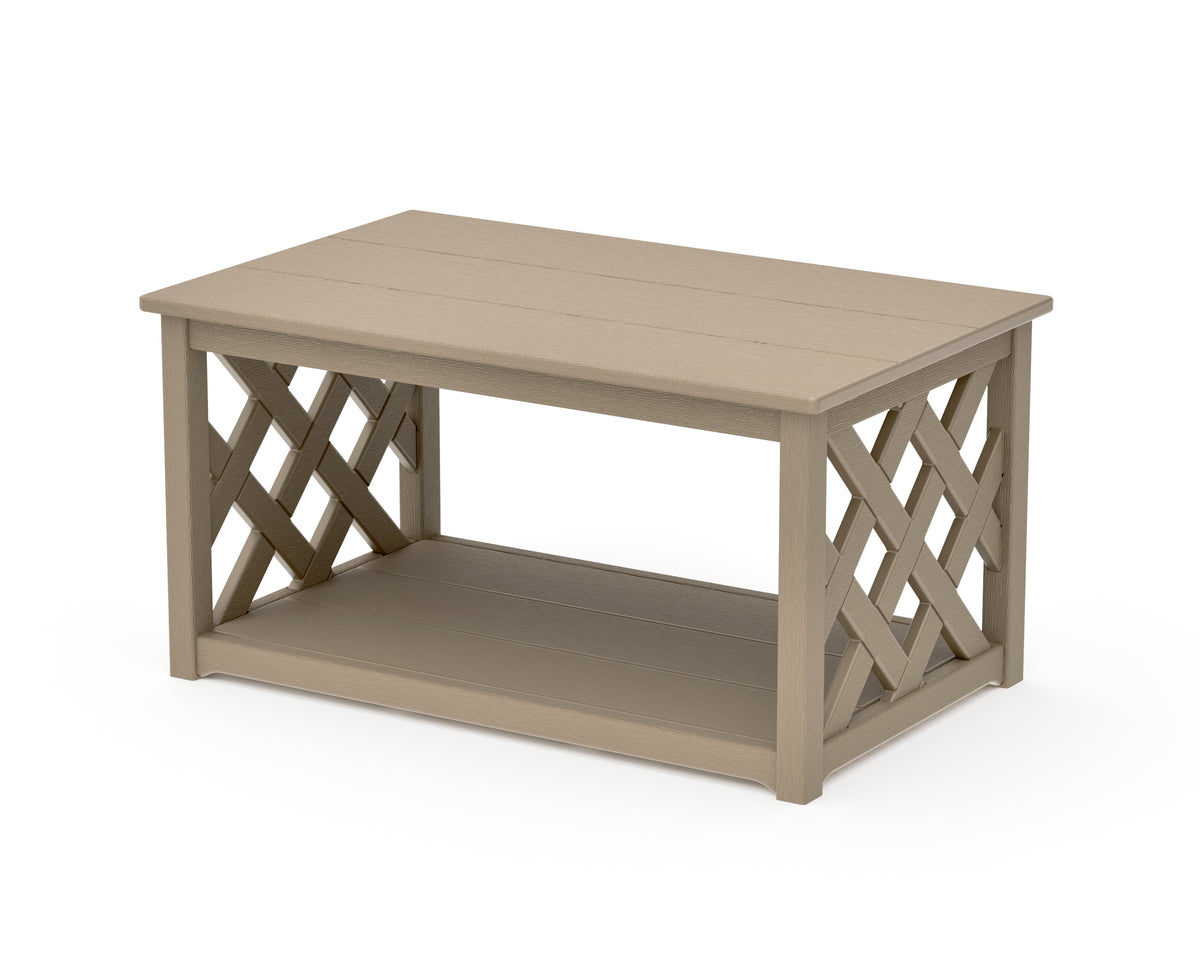 POLYWOOD Wovendale Coffee Table in Vintage Sahara
