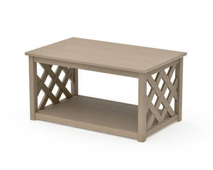 POLYWOOD Wovendale Coffee Table in Vintage Sahara