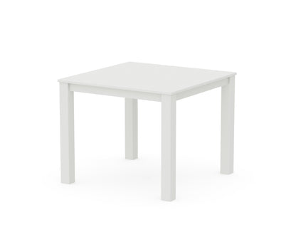 POLYWOOD Parsons 38" X 38" Dining Table in Vintage White
