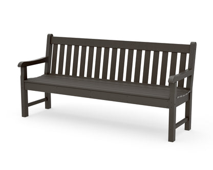 POLYWOOD Rockford 72" Bench in Vintage Coffee