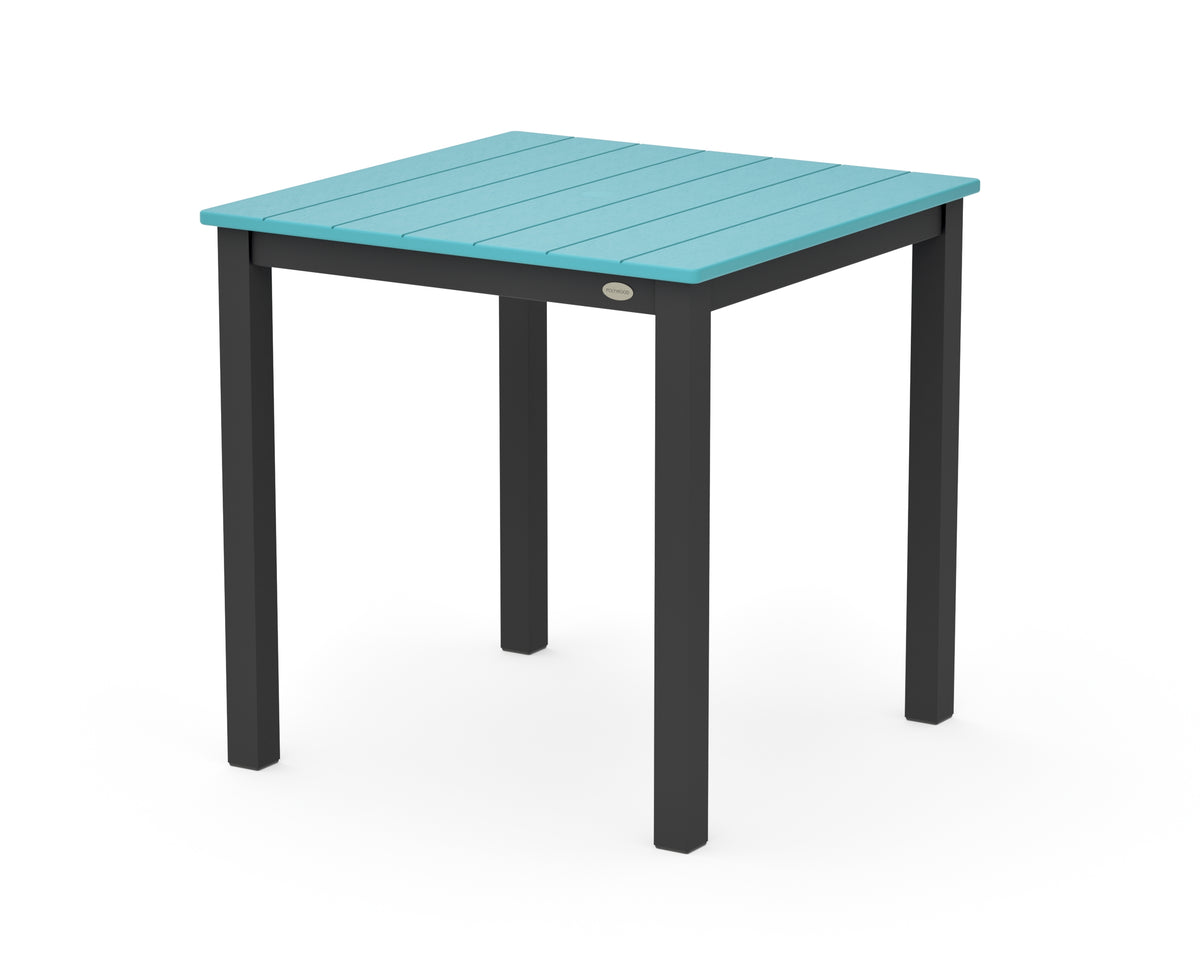 POLYWOOD Main Street 30 x 30 Dining Table in Black / Aruba