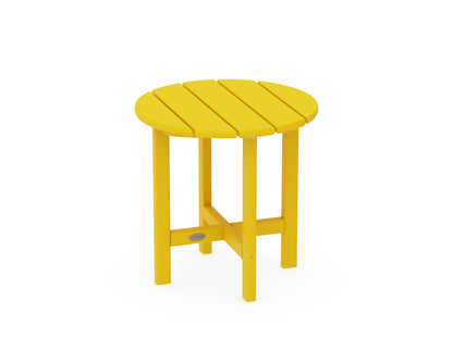 POLYWOOD Round 18" Side Table in Lemon