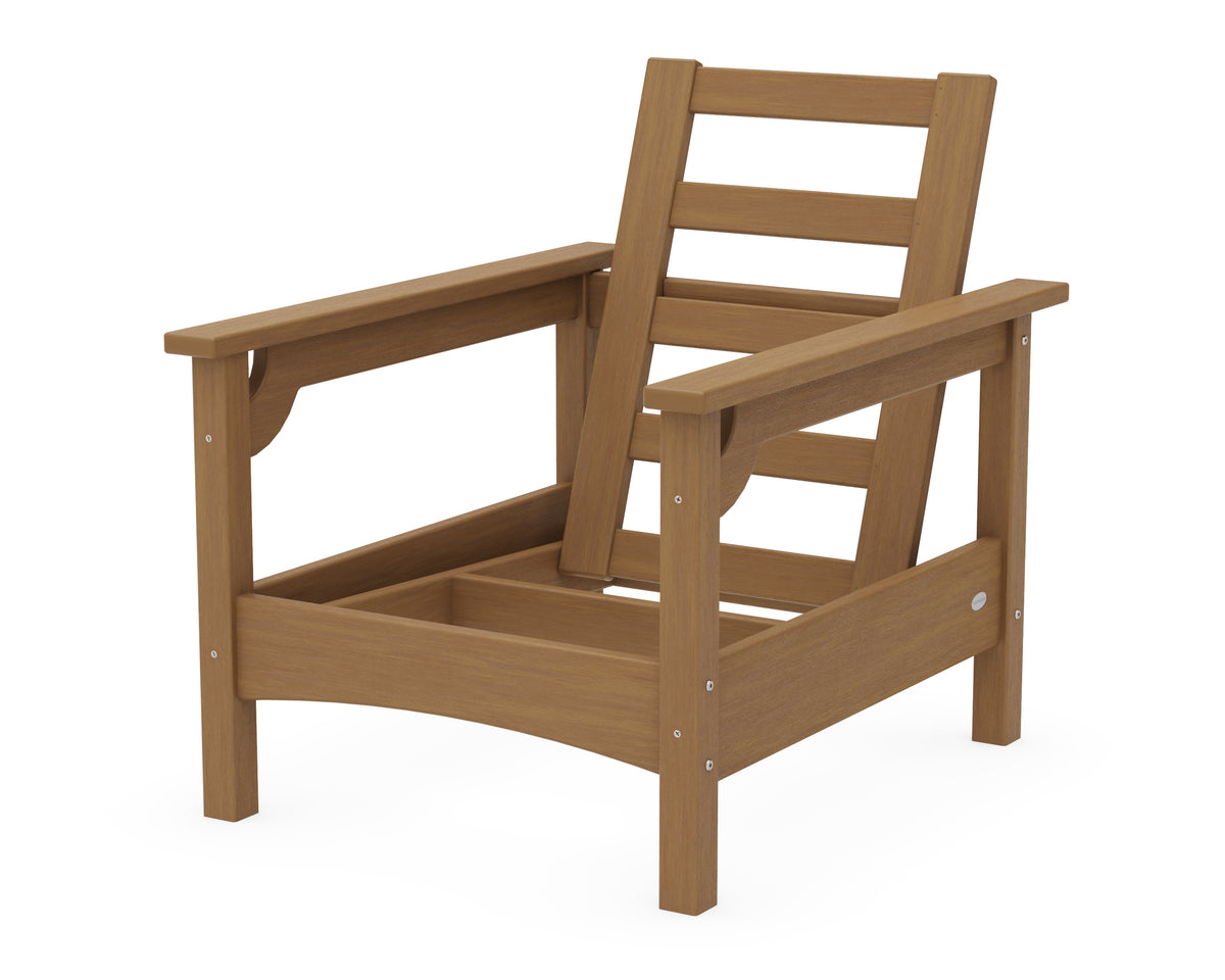 POLYWOOD Club Chair Frame in Natural