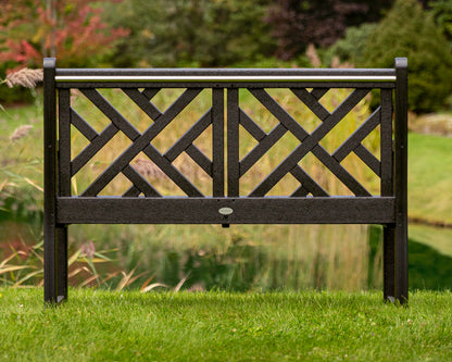 Second photo of the POLYWOOD Chippendale 48" Bench in Black styled outdoors
