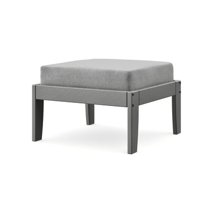 POLYWOOD Modular Ottoman - Classic in Slate Grey / Grey Mist