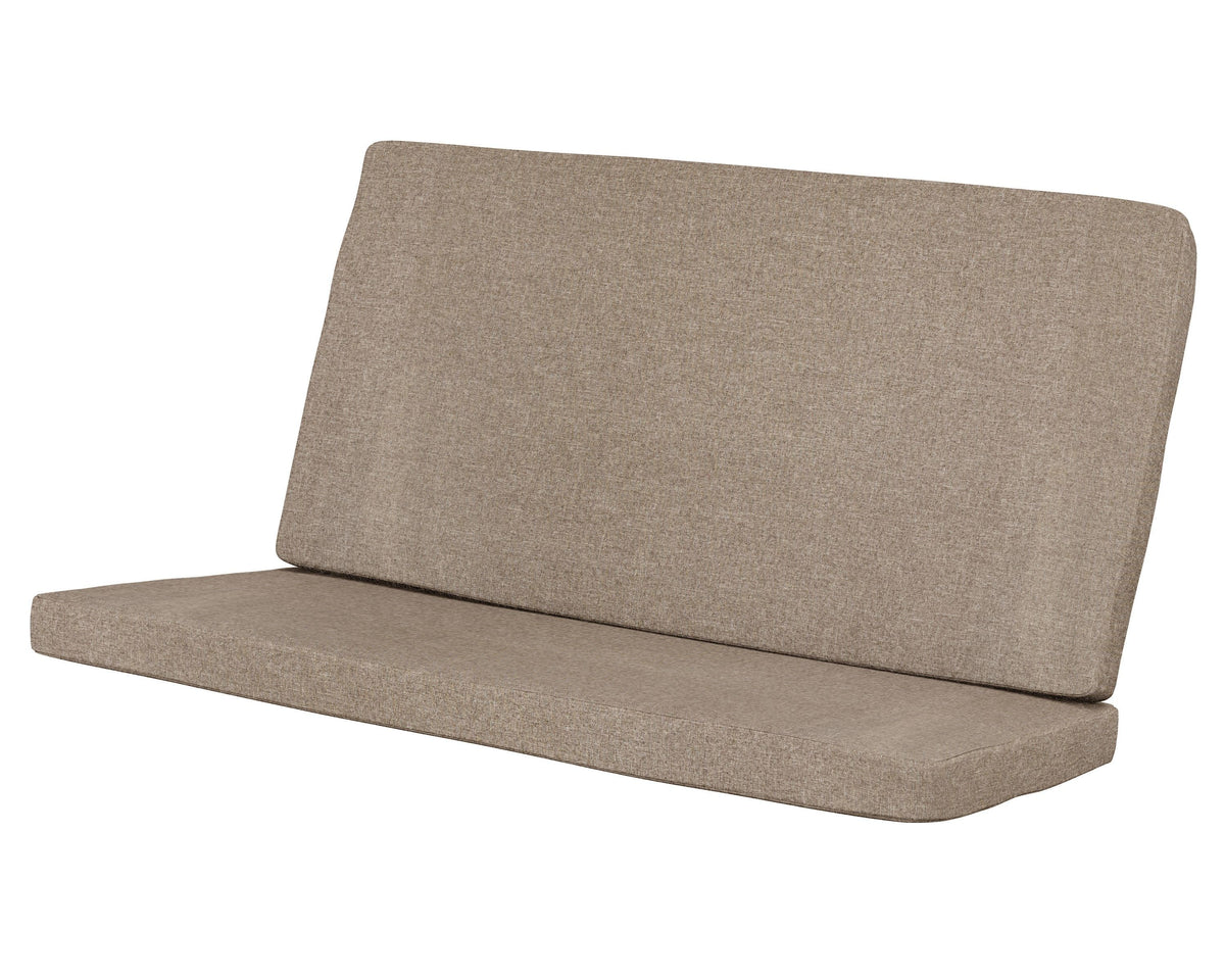 POLYWOOD Modern Loveseat Cushion in Spiced Burlap