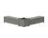 POLYWOOD 60" Nautical L-Shaped Planter Storage Bench Set - Large in Slate Grey