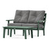 POLYWOOD Lakeside 2-Piece Lounge Loveseat Set in Green