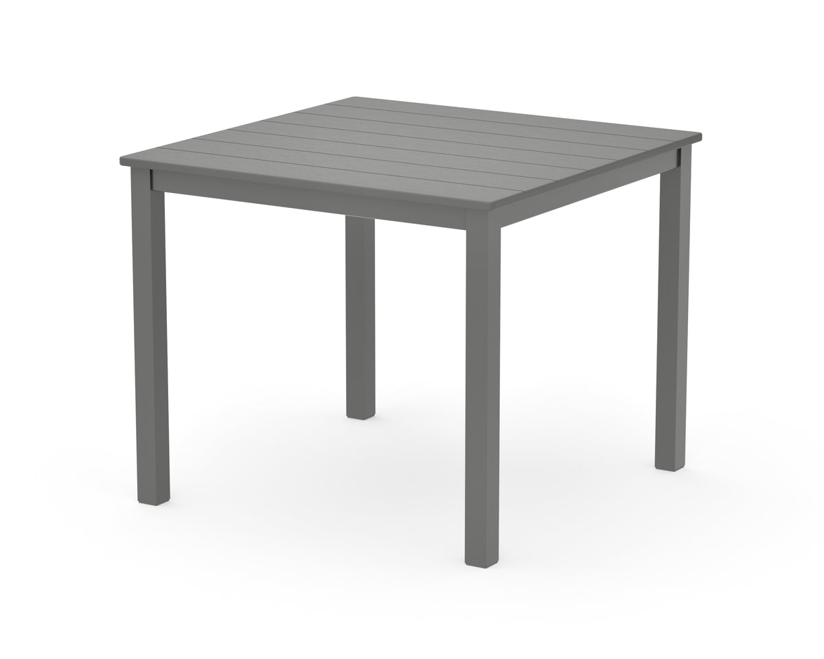 POLYWOOD Main Street 36" x 36" Dining Table in Charcoal / Slate Grey