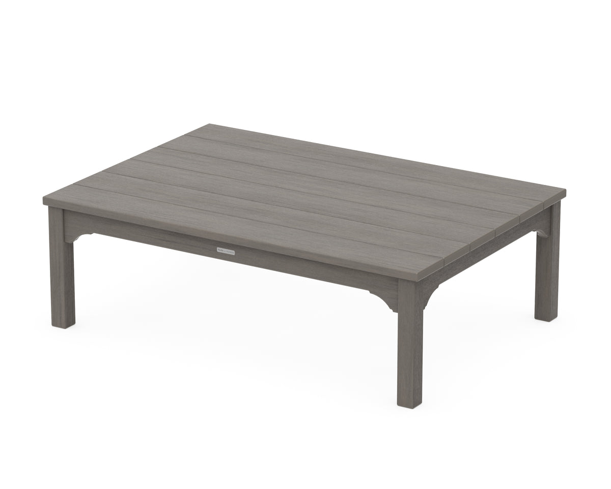 POLYWOOD Chinoiserie Coffee Table in Driftwood