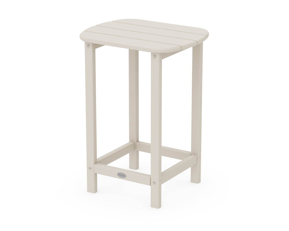 POLYWOOD South Beach 26" Counter Side Table in Sand