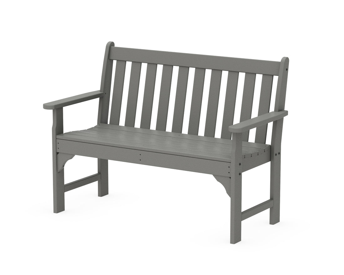 POLYWOOD Vineyard 48" Bench in Slate Grey