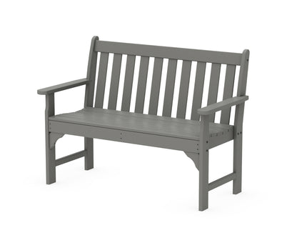 POLYWOOD Vineyard 48" Bench in Slate Grey