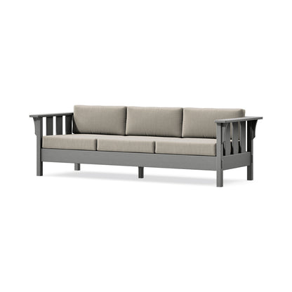 POLYWOOD Acadia Deep Seating Sofa in Slate Grey / Cast Ash