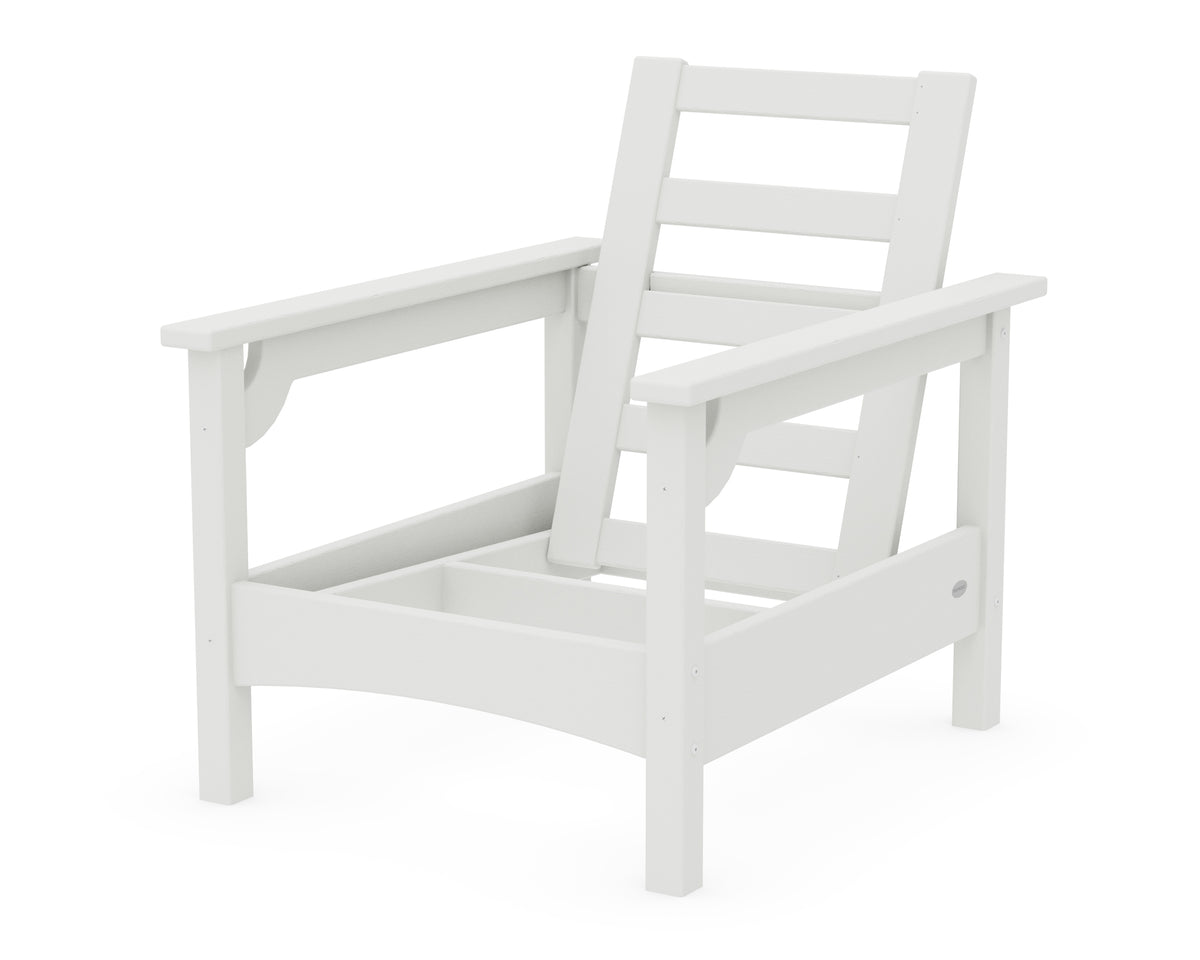 POLYWOOD Club Chair Frame in Vintage White