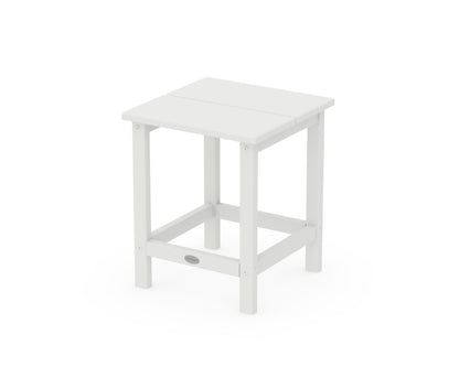POLYWOOD Studio Square Side Table in White