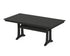 POLYWOOD Farmhouse Trestle 37" x 72" Dining Table in Black