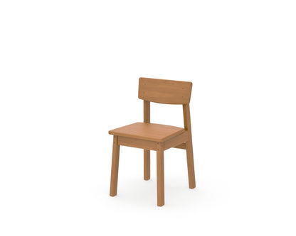 POLYWOOD Kids Modern Studio Dining Chair in Natural