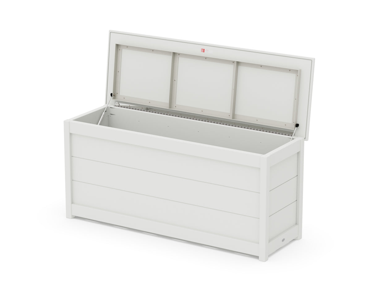 POLYWOOD 68" Storage Box Table in White