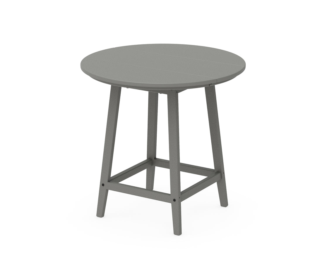 POLYWOOD Studio 30" Round Bistro Table in Slate Grey