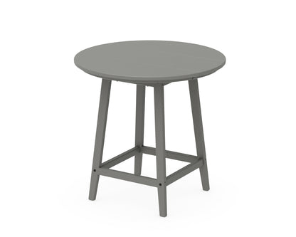POLYWOOD Studio 30" Round Bistro Table in Slate Grey