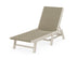 POLYWOOD Coastal Woven Chaise in Sand / Dune Grass