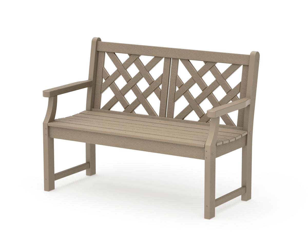 POLYWOOD Wovendale 48" Bench in Vintage Sahara