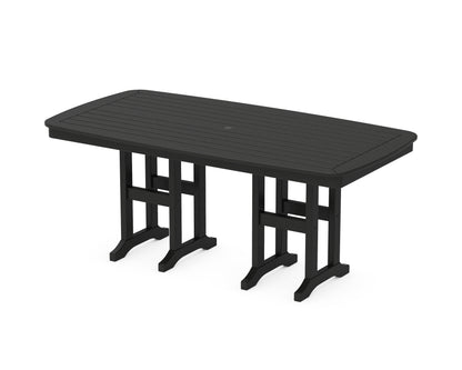 POLYWOOD Nautical 37" x 72" Dining Table in Black