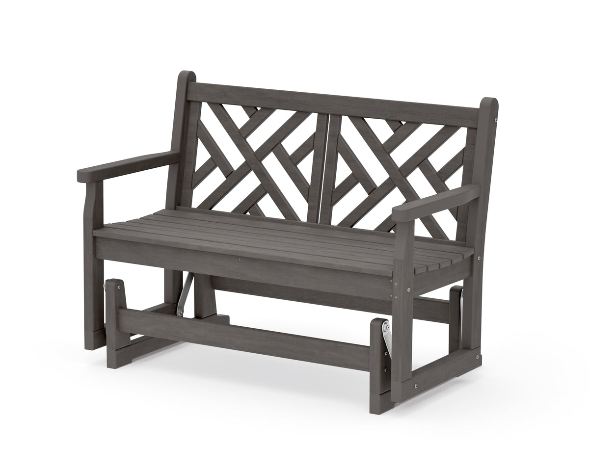 POLYWOOD Chippendale 48" Glider in Driftwood