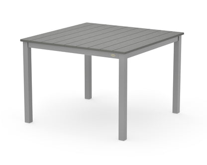 POLYWOOD Main Street 42 x 42 Dining Table in Silver / Slate Grey