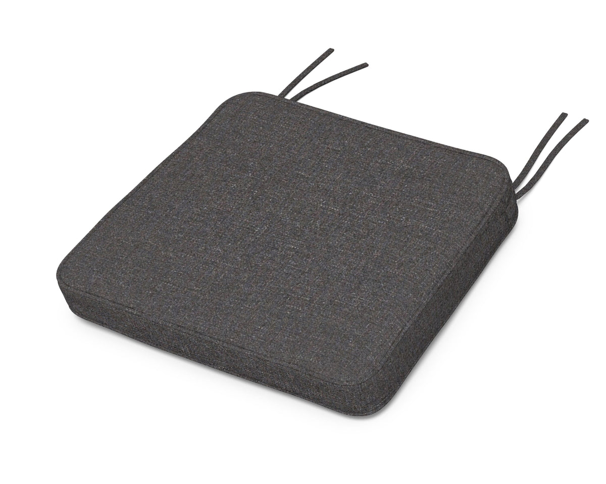 POLYWOOD Chinoiserie Arm Chair Seat Cushion in Ash Charcoal