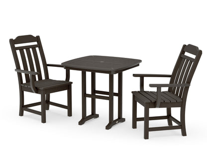 POLYWOOD Cottage 3-Piece Dining Set in Vintage Coffee