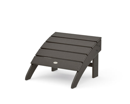 POLYWOOD Palm Coast Ottoman in Vintage Coffee